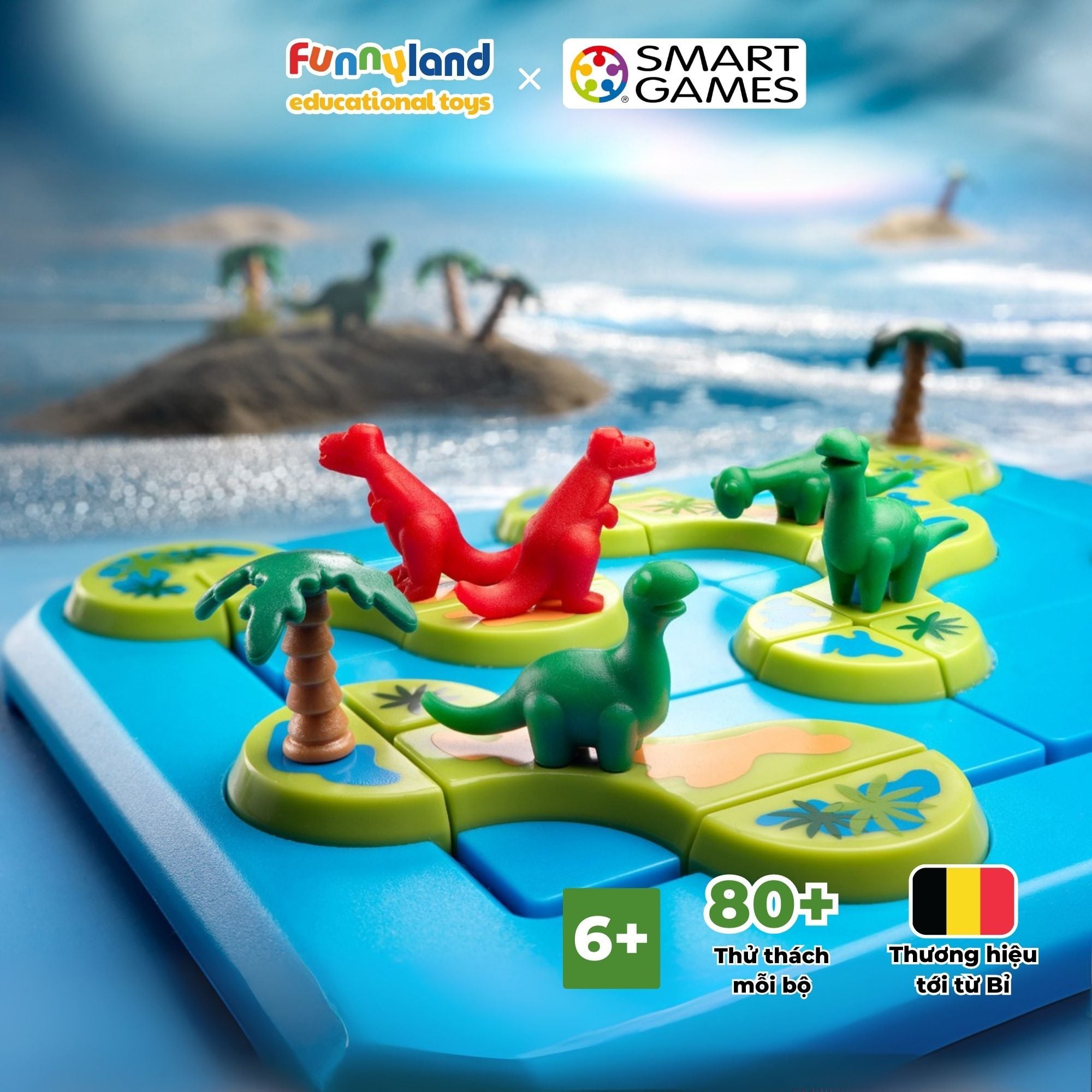 Đồ chơi trí tuệ Smartgames Thử thách Dinosaurs Mystic Islands