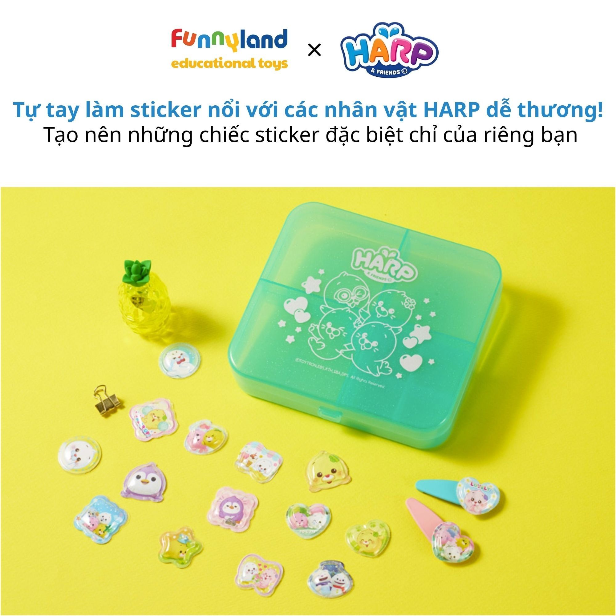 Bộ thiết kế Sticker 3D độc đáo Harp