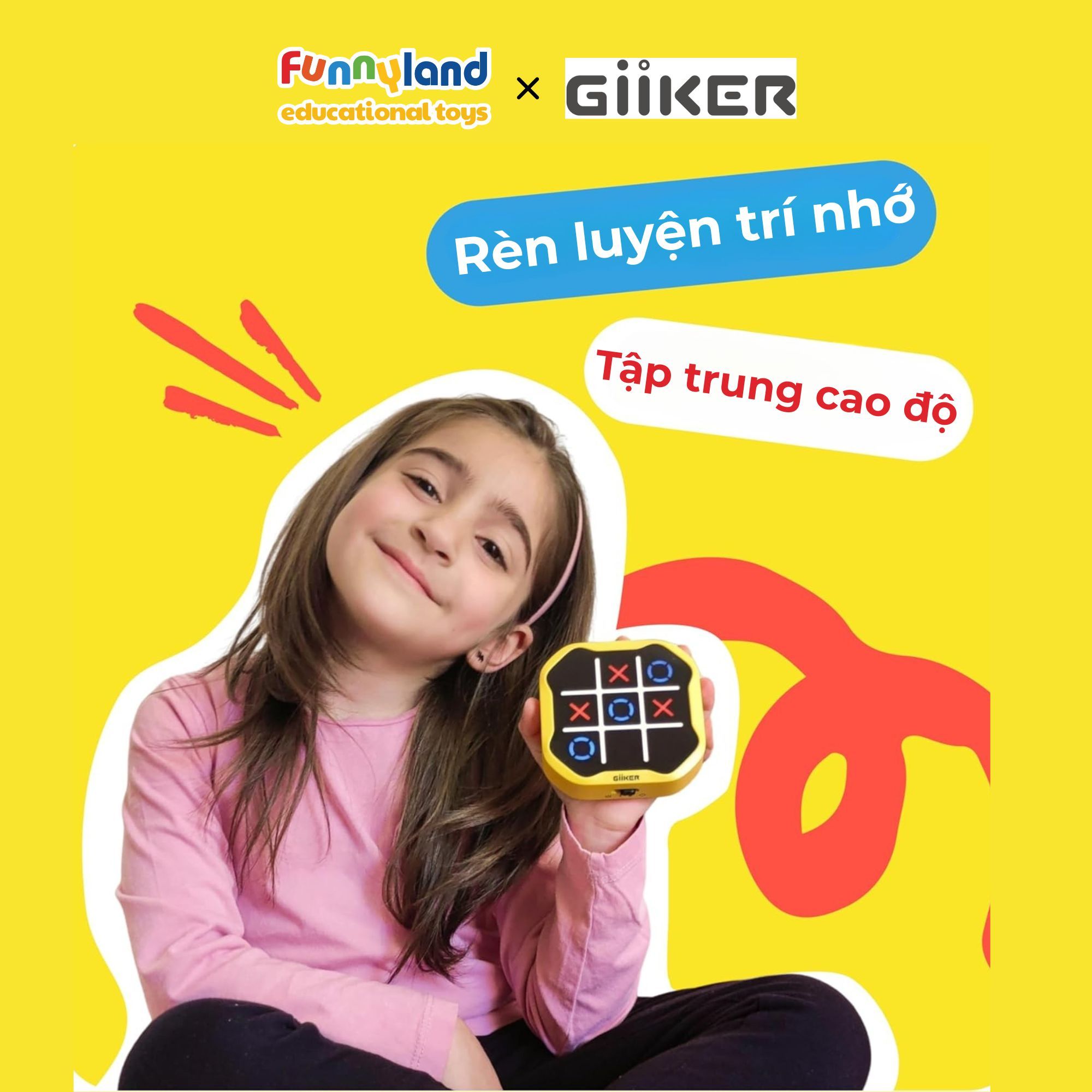 Đồ chơi thông minh Giiker Tic-Tac-Toe Bolt