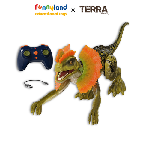 Đồ chơi mô hình động vật Terra - Khủng Long điều khiển từ xa Dilophosaurus Dinosaur