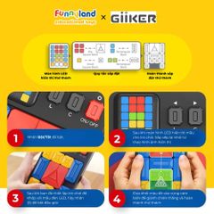 Đồ chơi xếp hình nam châm cảm ứng thông minh Giiker Super Slide Black