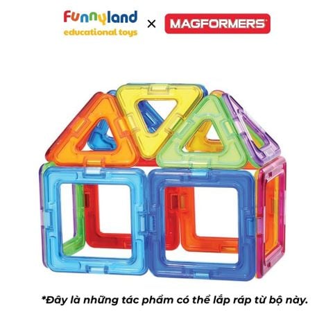 Đồ chơi xếp hình nam châm Hàn Quốc Magformers Bộ cơ bản 14 mảnh
