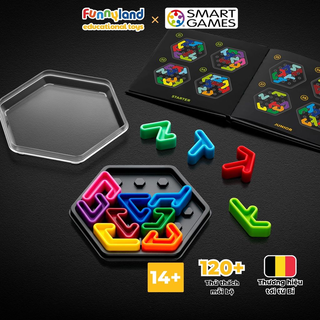 Đồ chơi trí tuệ Smartgames thử thách IQ Deluxe - Hexagon