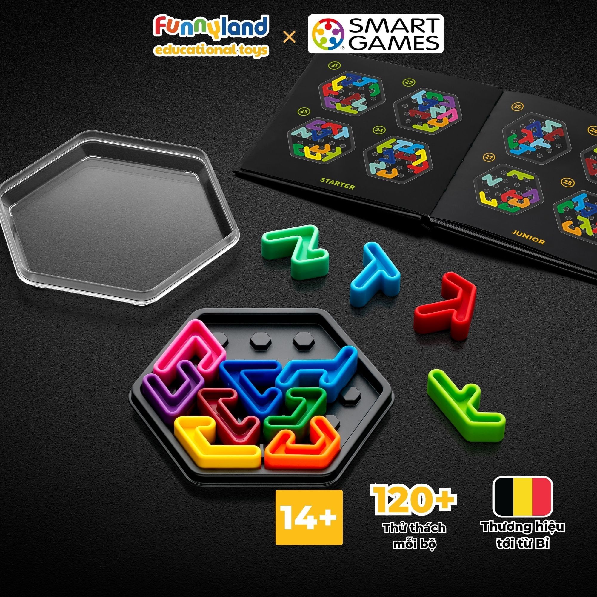 Đồ chơi trí tuệ Smartgames thử thách IQ Deluxe - Hexagon