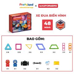 Bộ Xe Đua Biến Hình 42 Mảnh