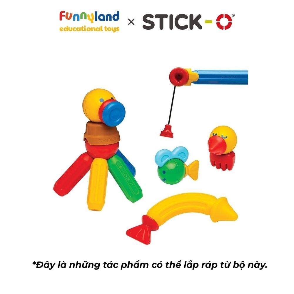 Đồ chơi xếp hình nam châm Hàn Quốc Stick-O FISHING SET