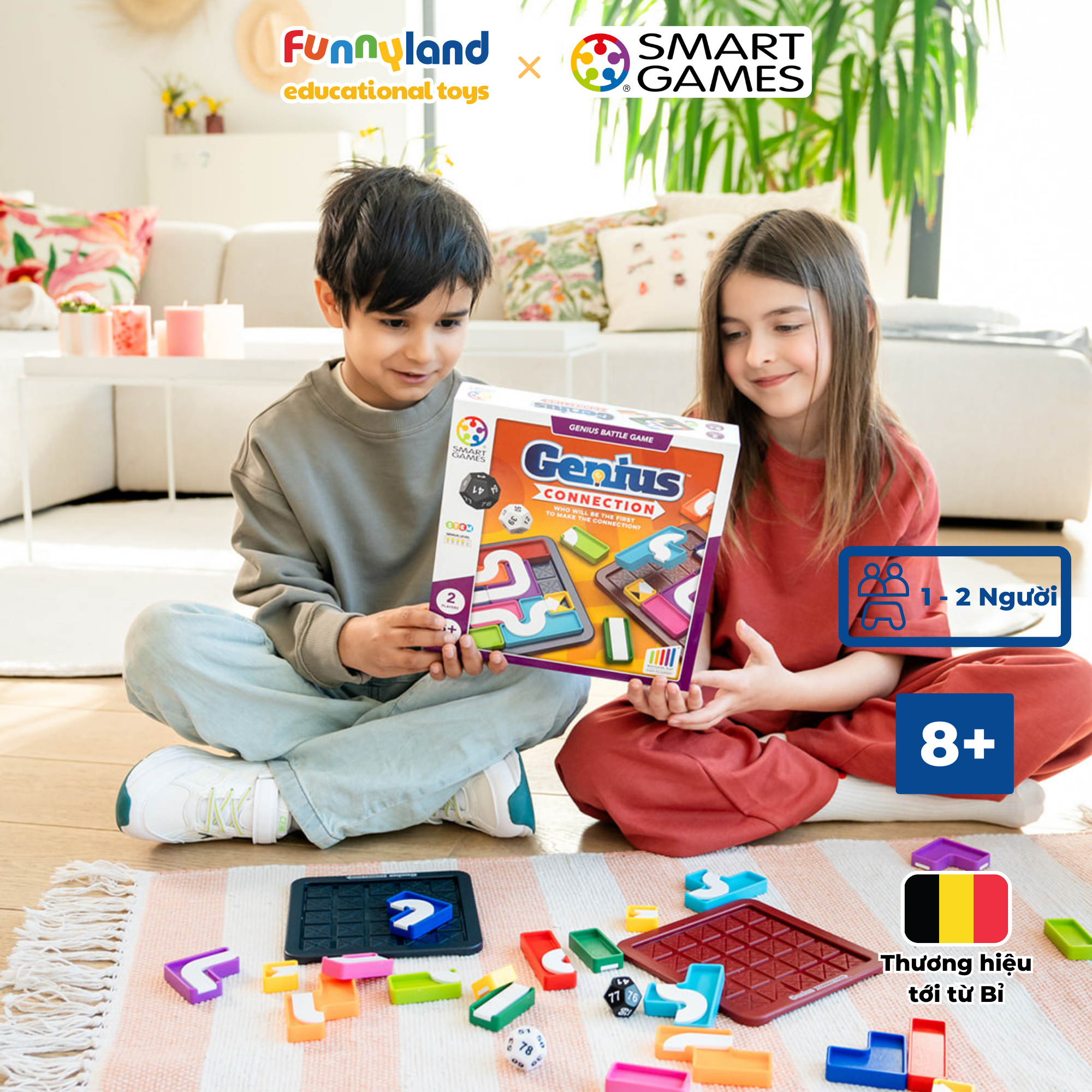 Đồ chơi trí tuệ Smartgames thử thách Genius Connection