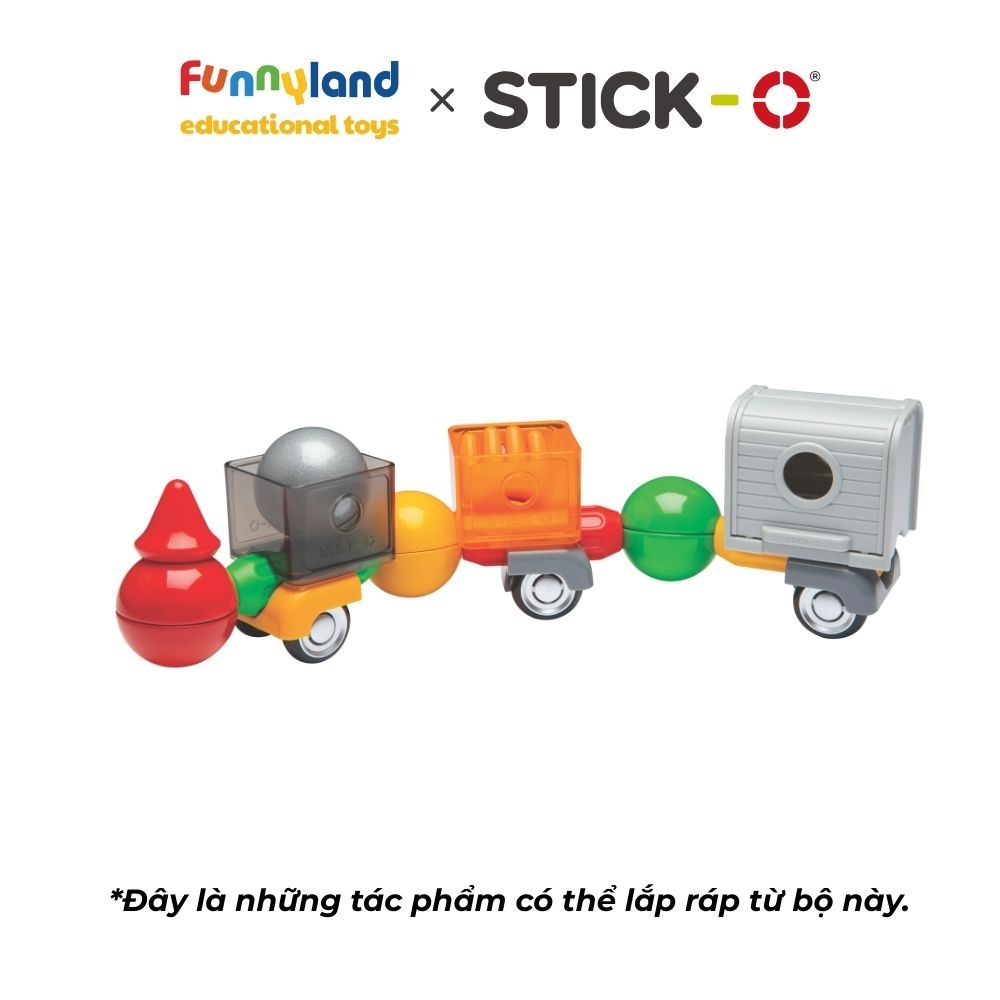 Đồ chơi xếp hình nam châm Hàn Quốc Stick-O CONSTRUCTION SET