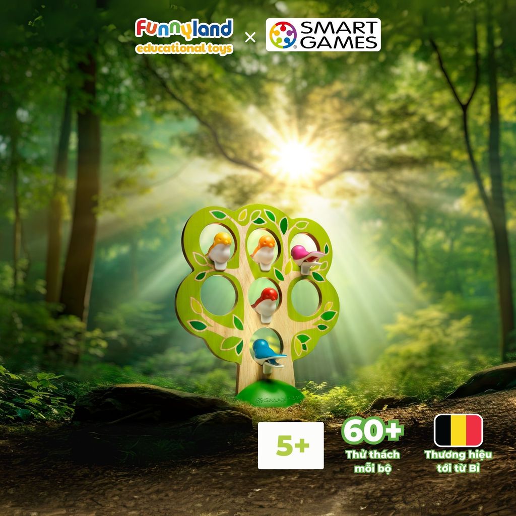 Đồ chơi trí tuệ Smartgames Thử thách 5 Little Birds