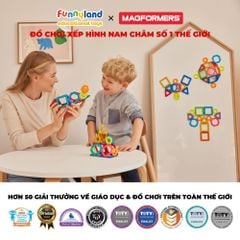 Đồ chơi xếp hình nam châm Hàn Quốc Magformers Bộ thử thách 14 mảnh