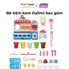 Bộ tiệm kem Dalimi kèm đất nặn
