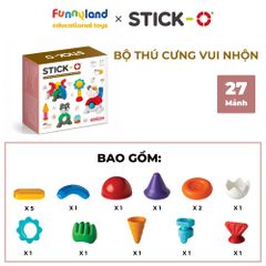 Đồ chơi xếp hình nam châm Hàn Quốc Stick-O PEEKABOO CAT & DOG SET