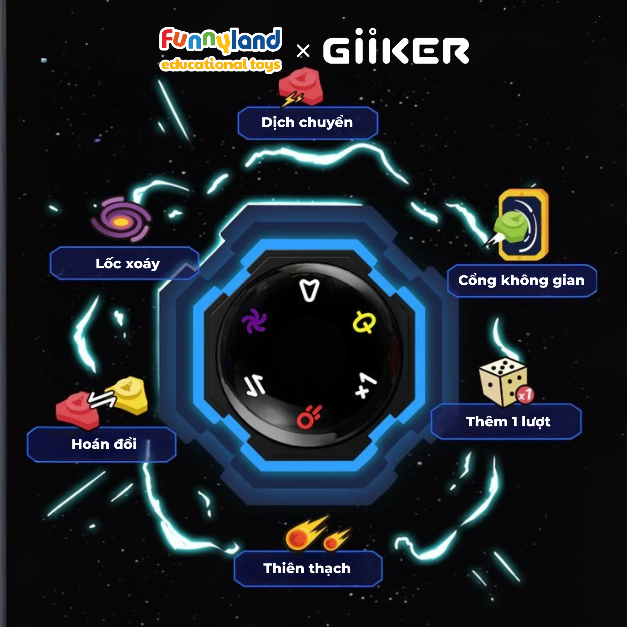 Đồ chơi thông minh Giiker Super Ludo - Cờ cá ngựa AI thông minh