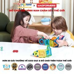 Đồ chơi xếp hình nam châm Hàn Quốc Magformers Ý tưởng đột phá [10 mảnh]