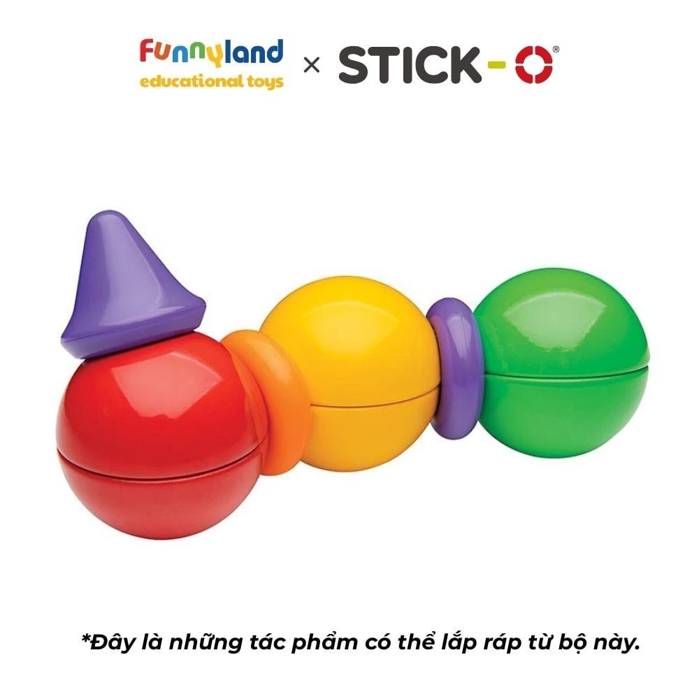 Đồ chơi xếp hình nam châm Hàn Quốc Stick-O BASIC 20 SET