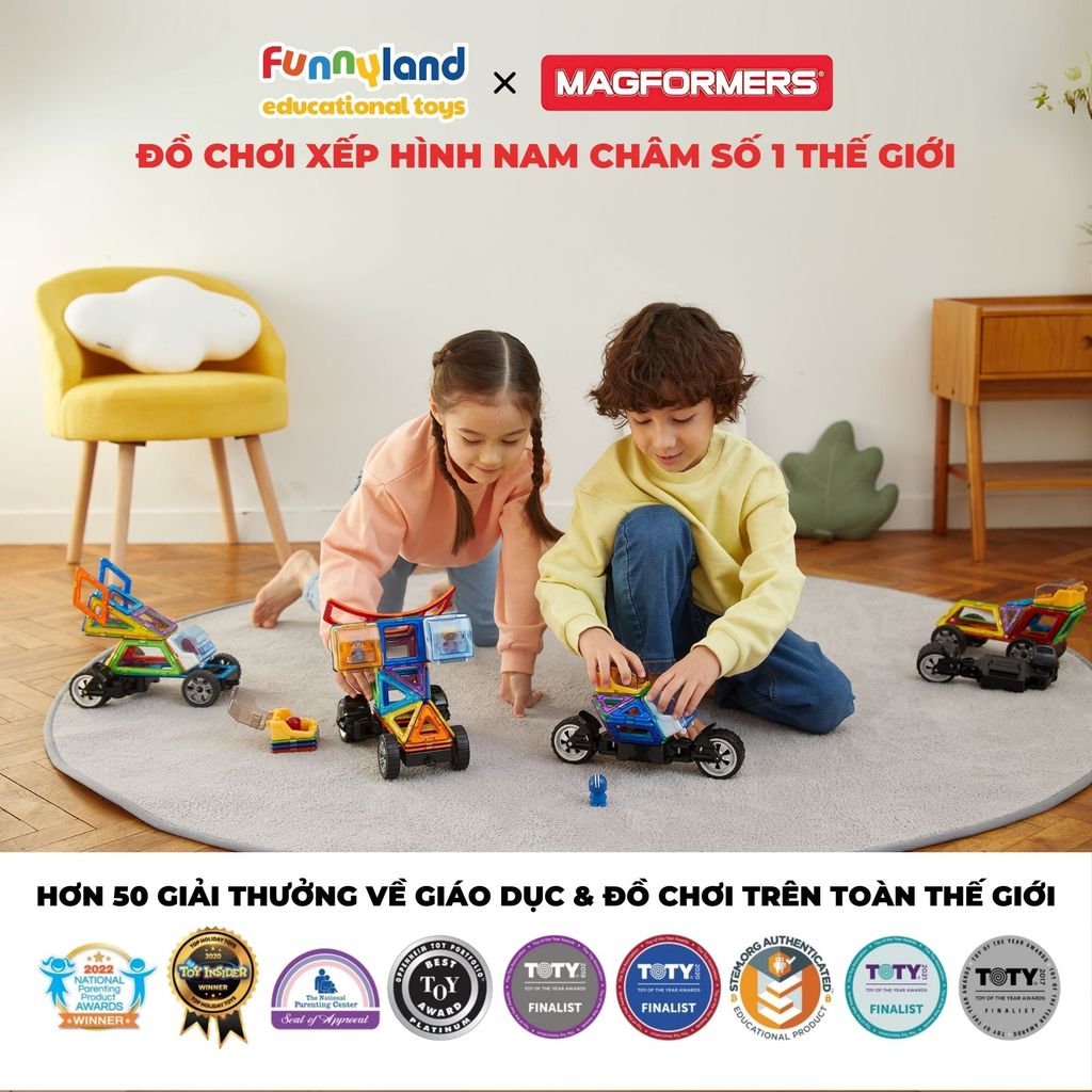 Magformers - Bộ Xe Đua Biến Hình 42 Mảnh