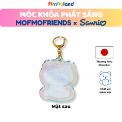 Chú Chó Bichon Frise đội nón Hello Kitty - Móc Khóa Phát Sáng