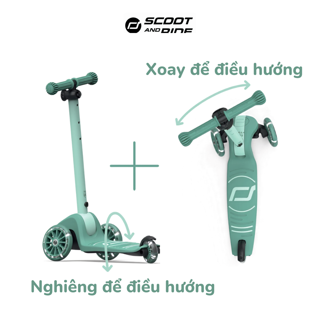Scoot and Ride - Xe scooter trẻ em Scoot and Ride Highwaykick 3S (Forest)