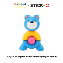 Đồ chơi xếp hình nam châm Hàn Quốc Stick-O PEEKABOO BEAR SET