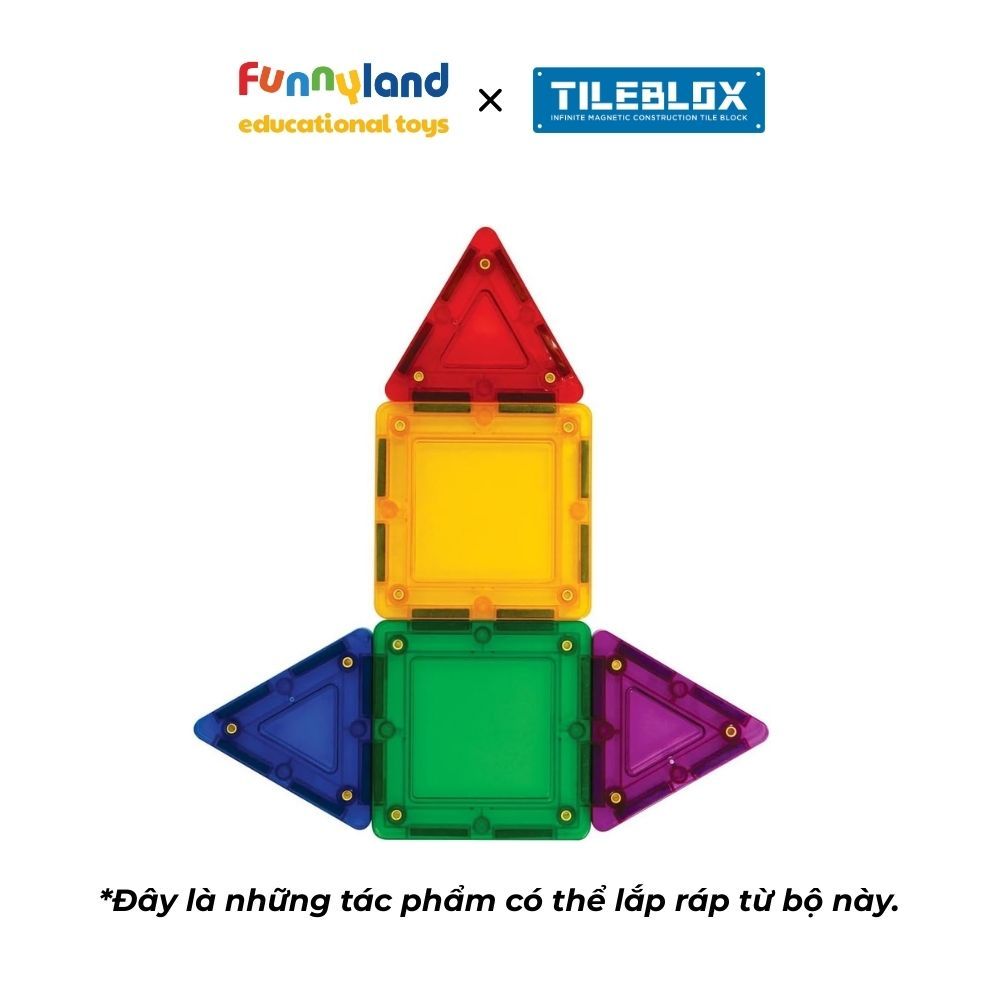 Bộ Tileblox Cầu vồng 20 chi tiết