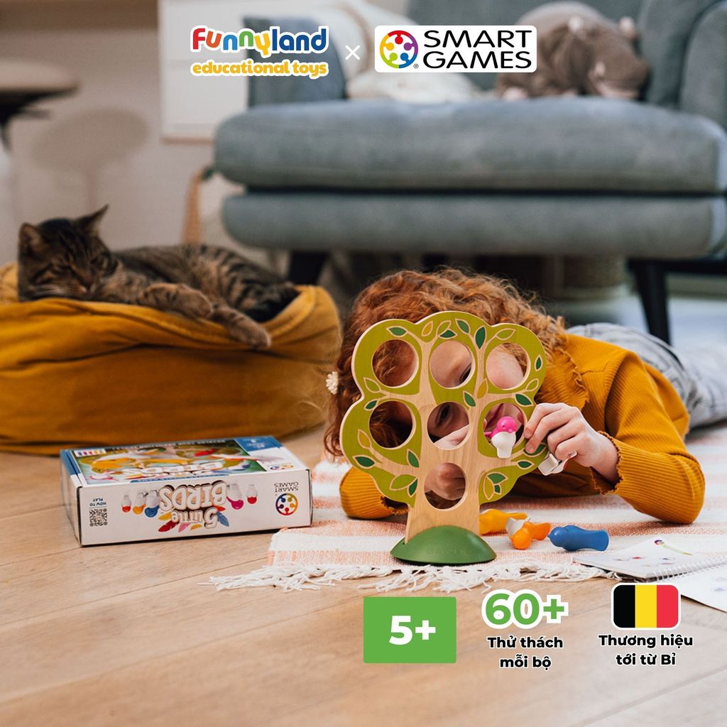 Đồ chơi trí tuệ Smartgames Thử thách 5 Little Birds