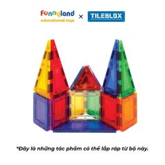Đồ chơi xếp hình nam châm Hàn Quốc TILEBLOX Rainbow 42pc