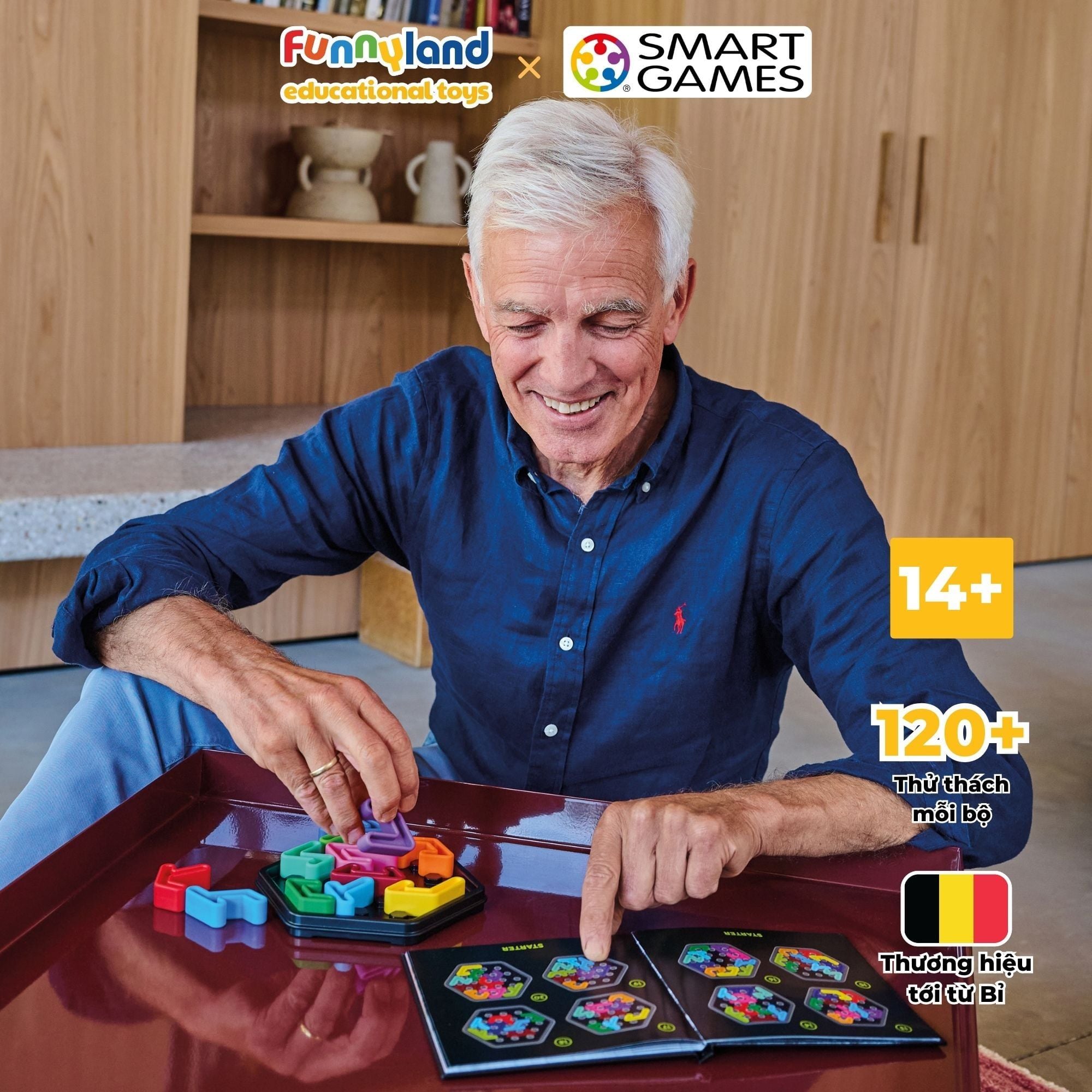 Đồ chơi trí tuệ Smartgames thử thách IQ Deluxe - Hexagon