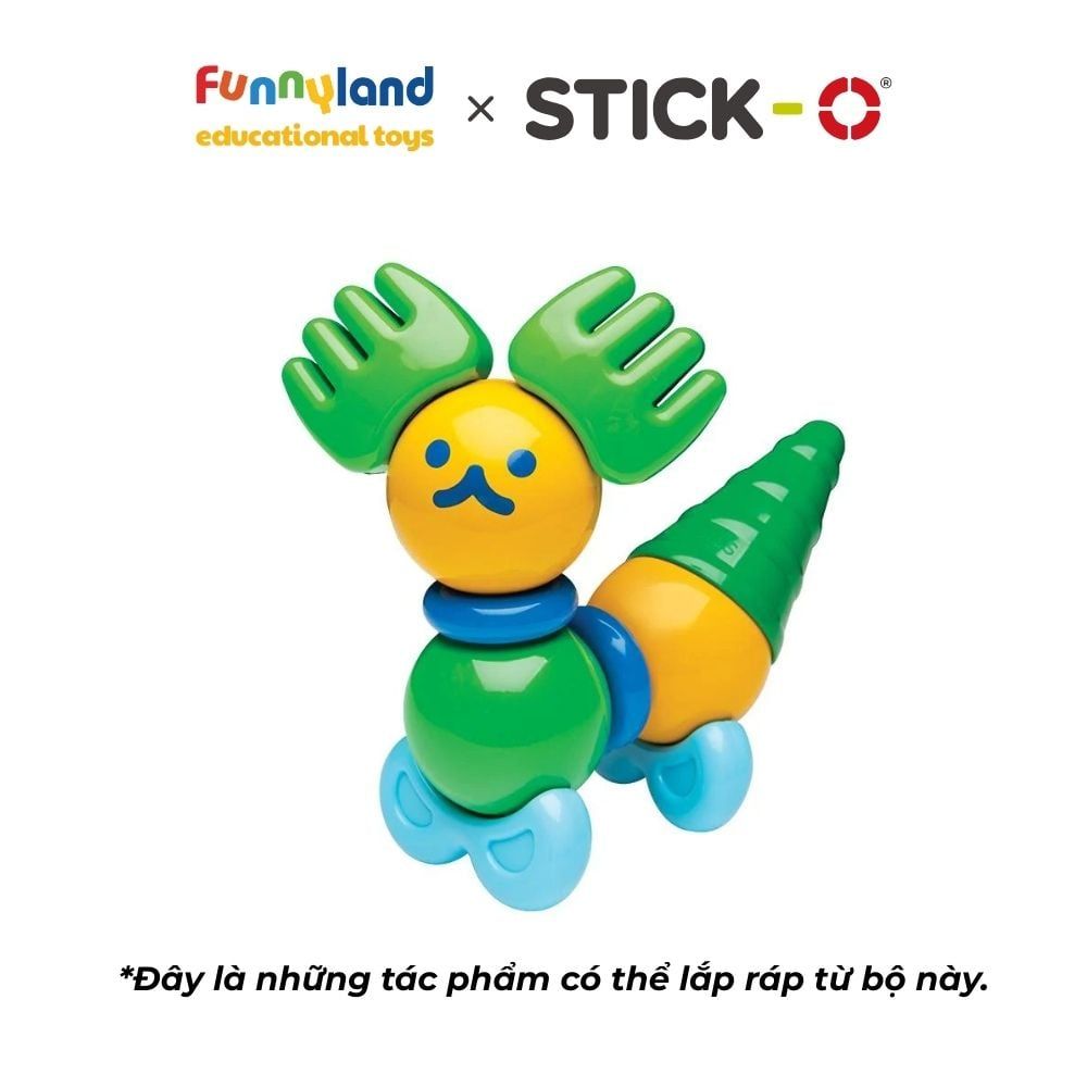 Đồ chơi xếp hình nam châm Hàn Quốc Stick-O FOREST FRIENDS SET