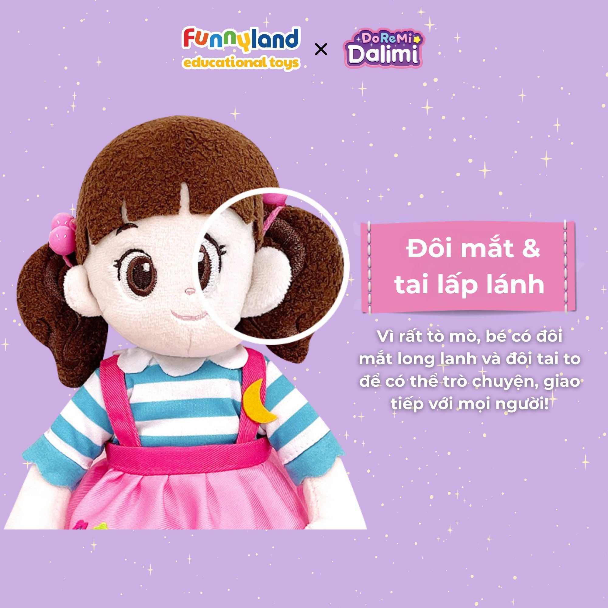 Búp Bê Doremi vải bông Dalimi