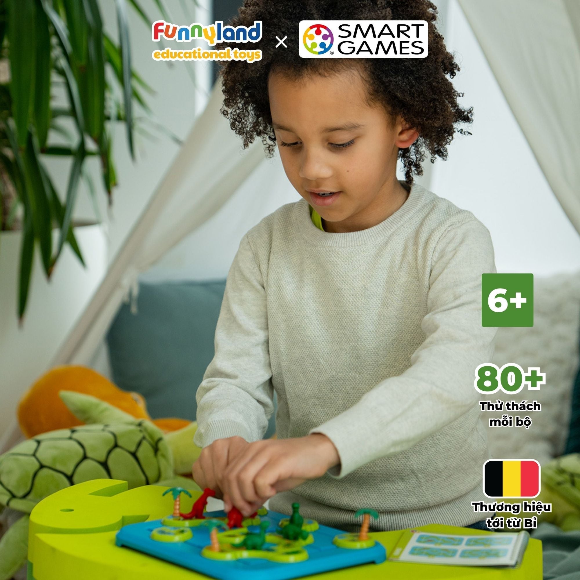 Đồ chơi trí tuệ Smartgames Thử thách Dinosaurs Mystic Islands