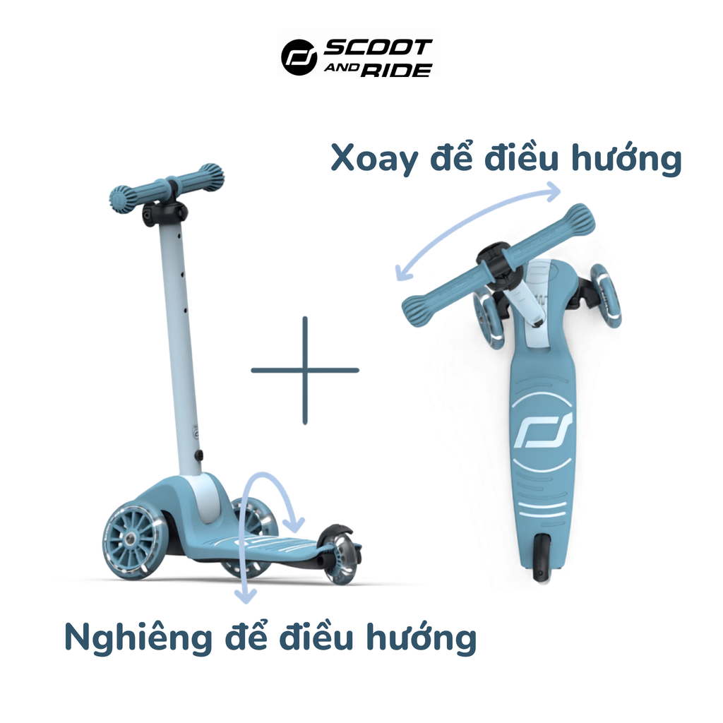 Scoot and Ride - Xe scooter trẻ em Scoot and Ride Highwaykick 3S (Steel)