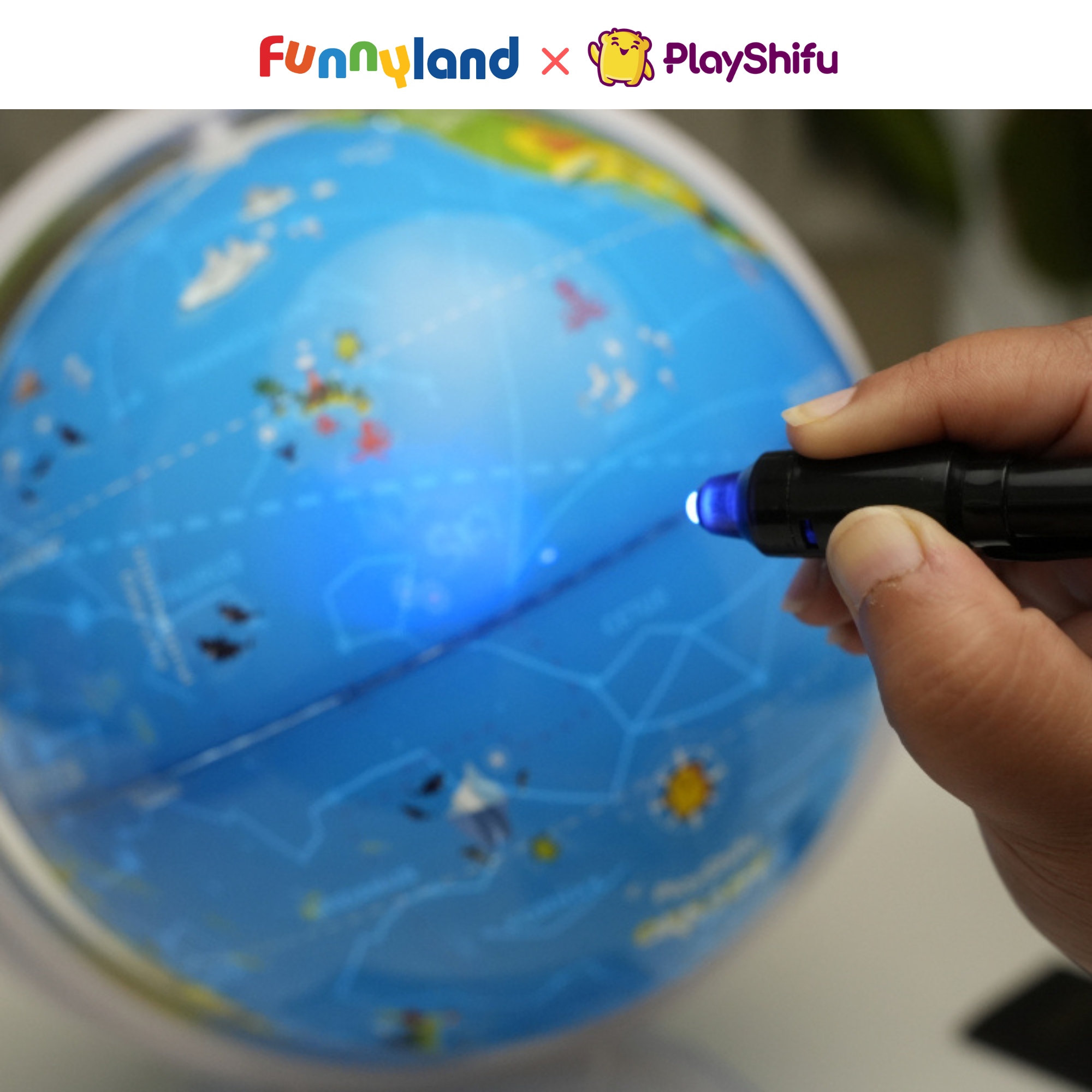 Bộ đồ chơi trẻ em: công nghệ AR "Trái Đất thực tế ảo"