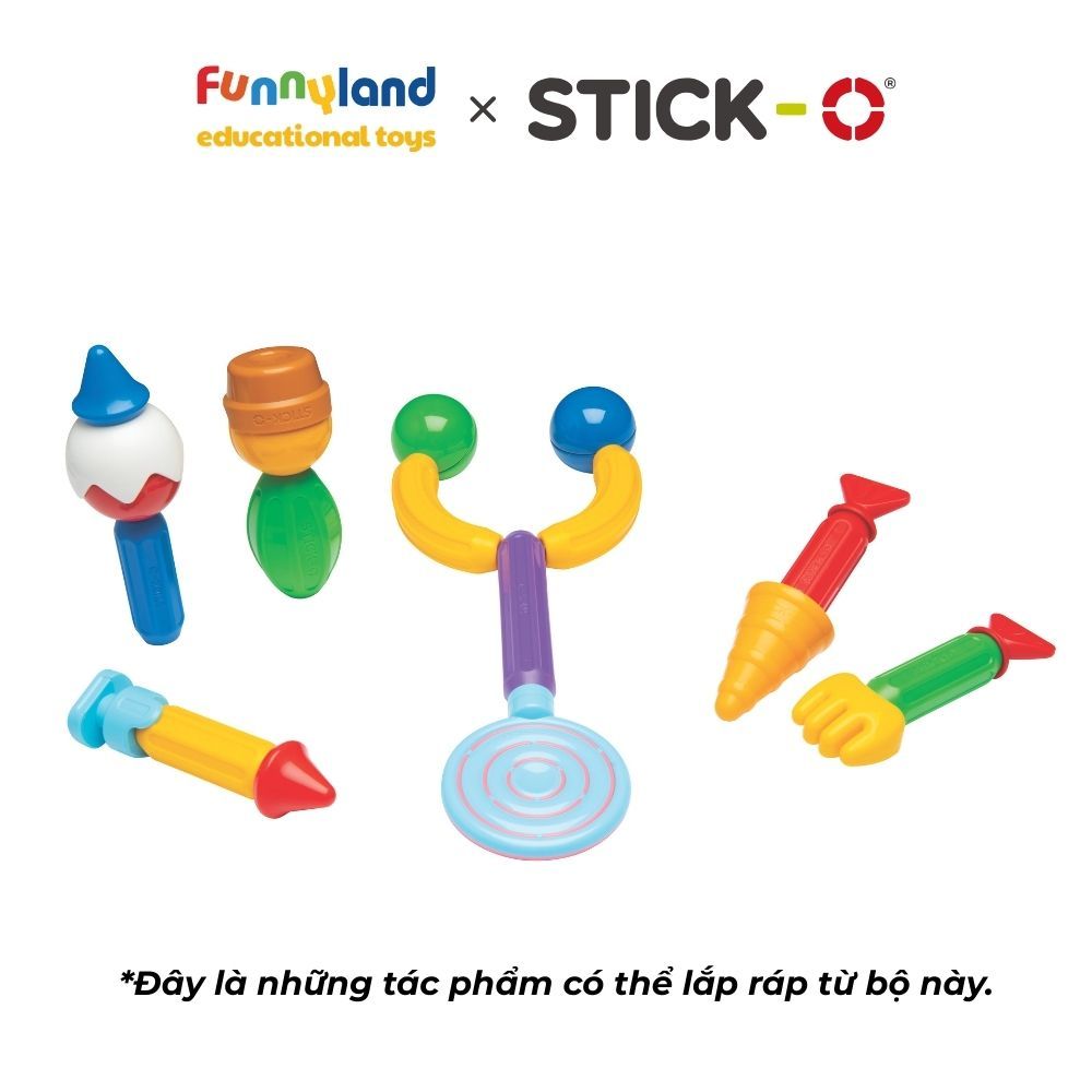 Đồ chơi xếp hình nam châm Hàn Quốc Stick-O ROLE PLAY SET