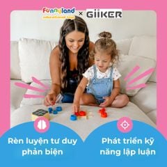 Đồ chơi thông minh Giiker Tic-Tac-Toe Bolt Pink