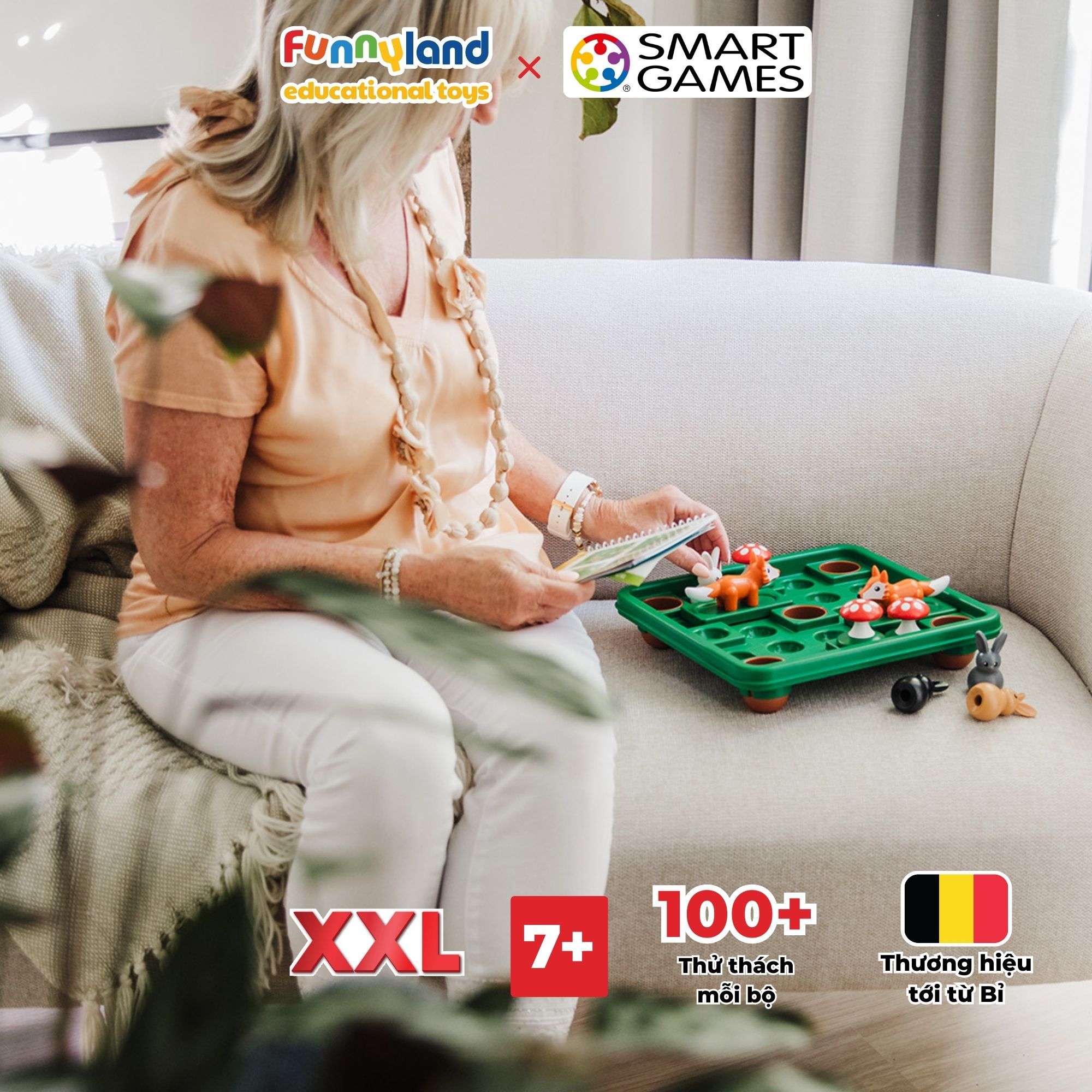 Đồ chơi trí tuệ Smartgames Thử thách Jump In’ XXL