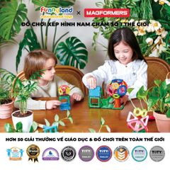 Đồ chơi xếp hình nam châm Hàn Quốc Magformers Bộ Khu Vườn Kỳ Diệu 27 chi tiết