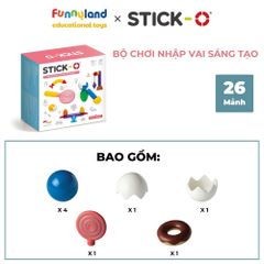 Đồ chơi xếp hình nam châm Hàn Quốc Stick-O ROLE PLAY SET