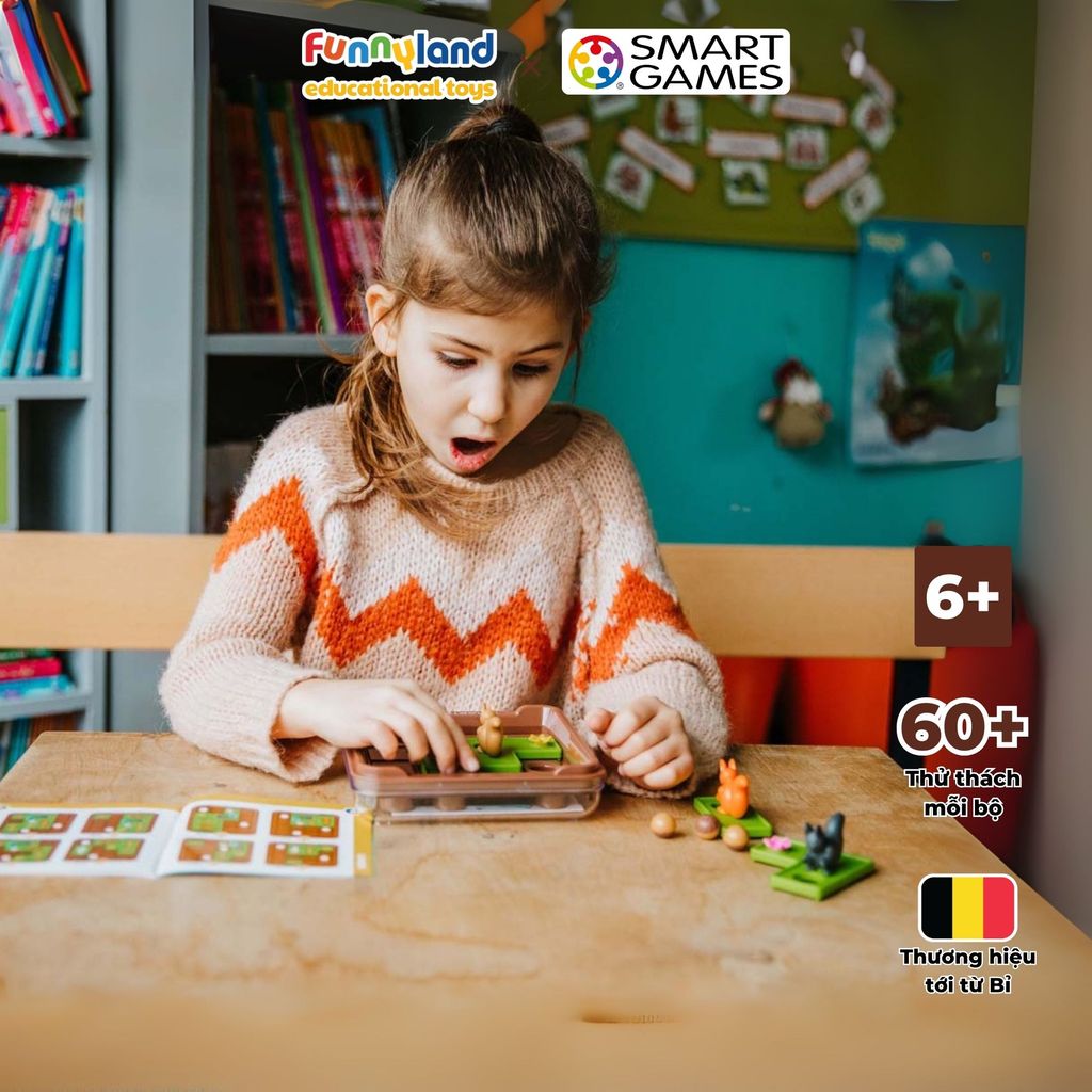 Đồ chơi trí tuệ Smartgames Thử thách Squirrels Go Nuts!