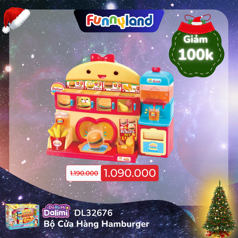 Bộ tiệm bánh Hamburger Dalimi kèm đất nặn