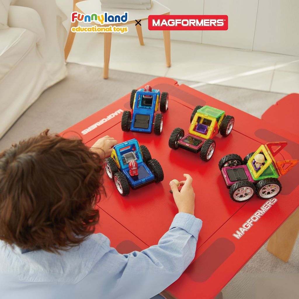 Magformers - Bộ Xe Thám Hiểm Jungle Rally (Kèm Nhân Vật)