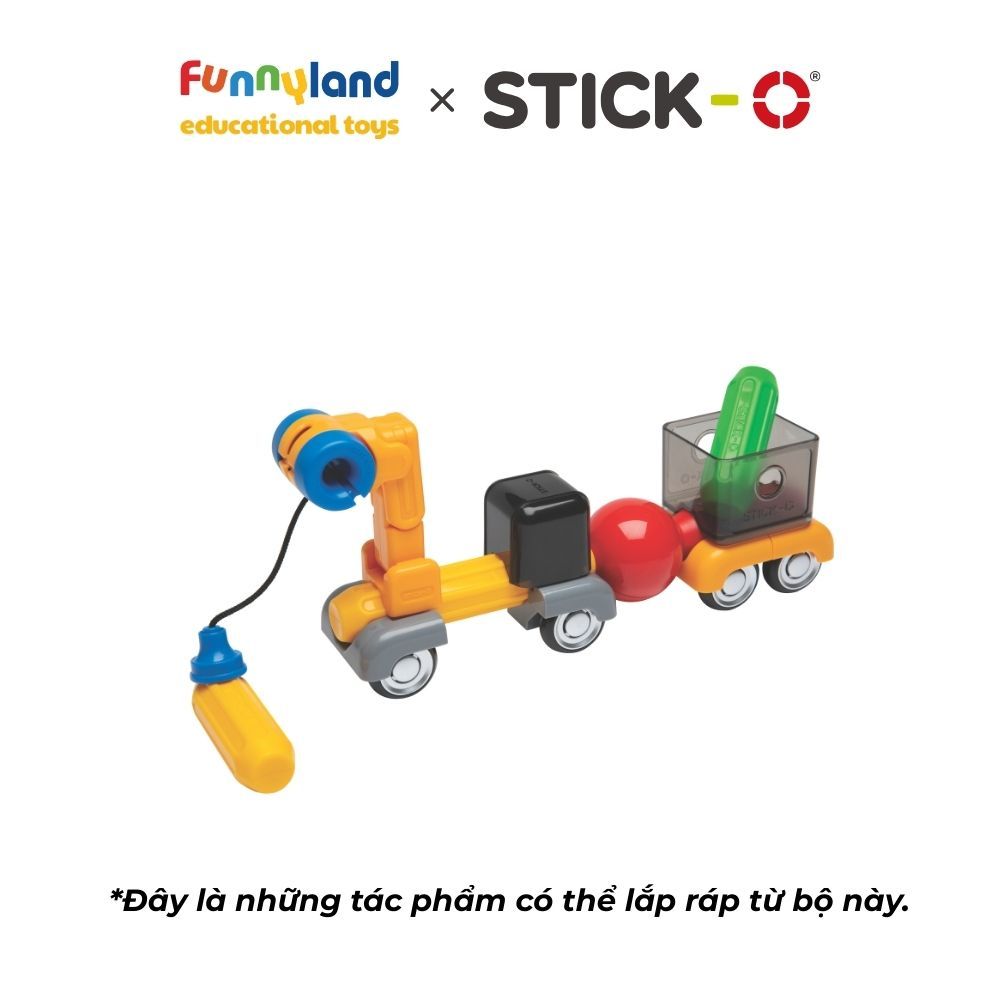 Đồ chơi xếp hình nam châm Hàn Quốc Stick-O CONSTRUCTION SET