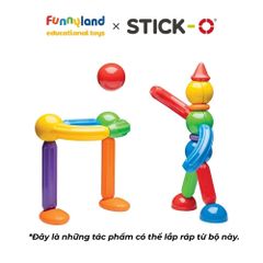 Đồ chơi xếp hình nam châm Hàn Quốc Stick-O BASIC 30 SET