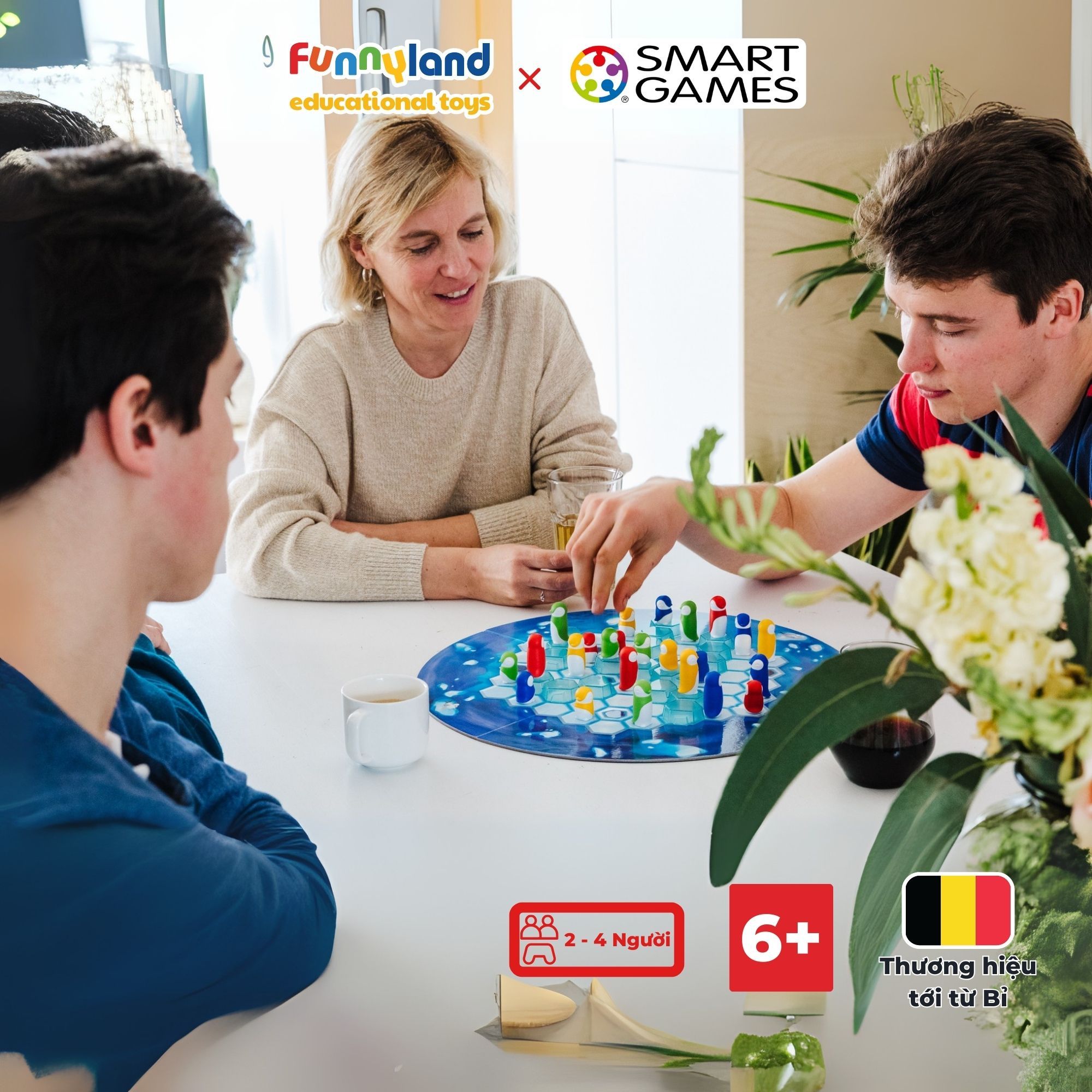 Thử Thách Penguins Huddle Up