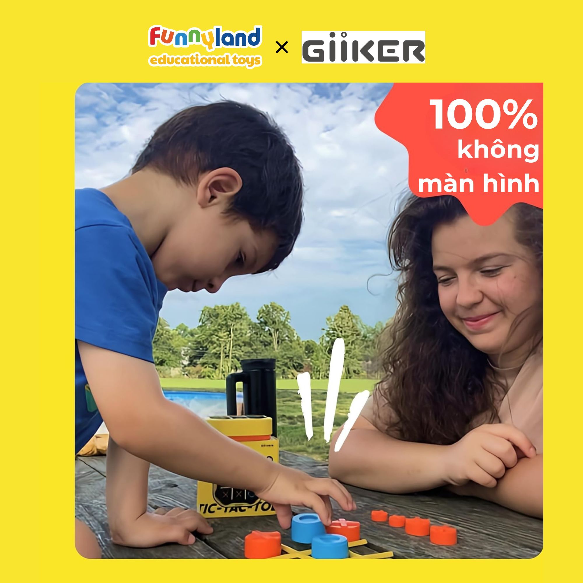 Đồ chơi thông minh Giiker Tic-Tac-Toe Bolt