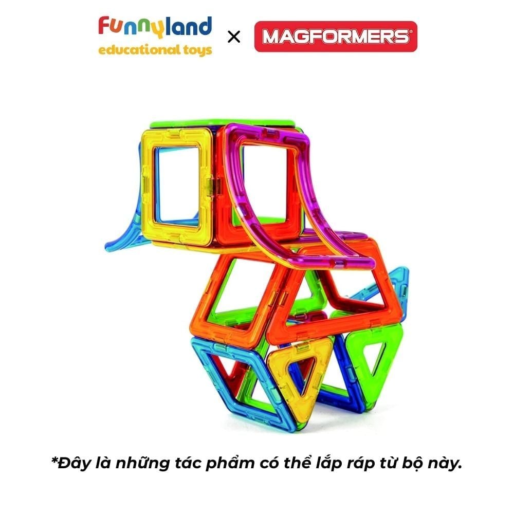 Đồ chơi xếp hình nam châm Hàn Quốc Magformers Bộ Sáng Tạo 90 mảnh