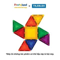 Đồ chơi xếp hình nam châm Hàn Quốc TILEBLOX Rainbow 20pc