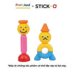 Đồ chơi xếp hình nam châm Hàn Quốc Stick-O PEEKABOO BEAR SET