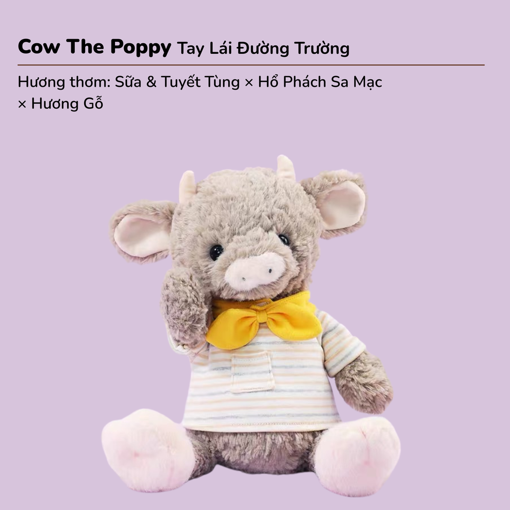 Recur - Thú bông Little Cow the Poppy (Có Hương Thơm)