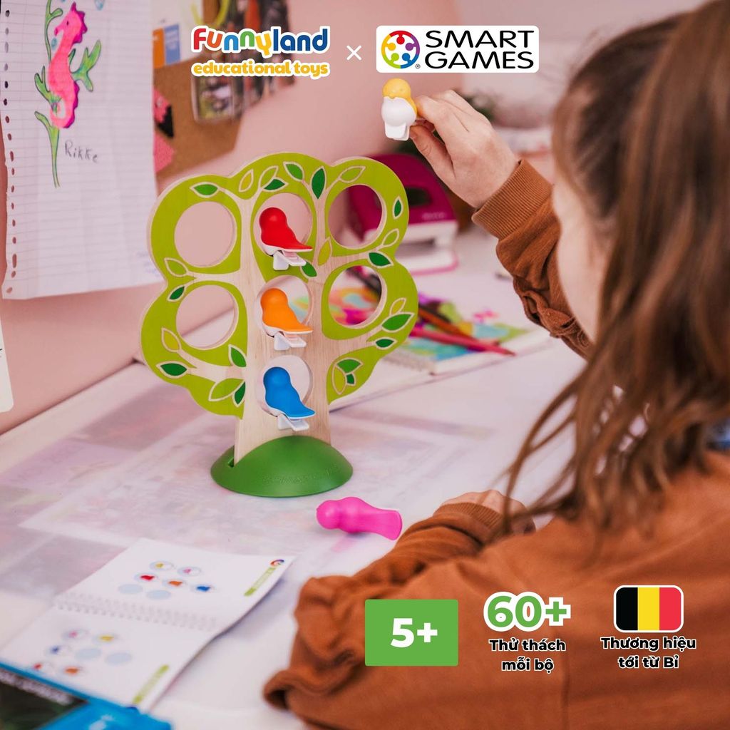 Đồ chơi trí tuệ Smartgames Thử thách 5 Little Birds