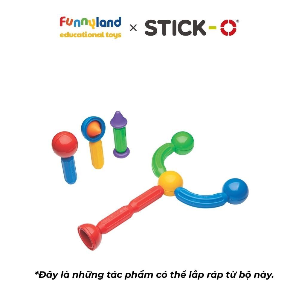 Đồ chơi xếp hình nam châm Hàn Quốc Stick-O BASIC 20 SET